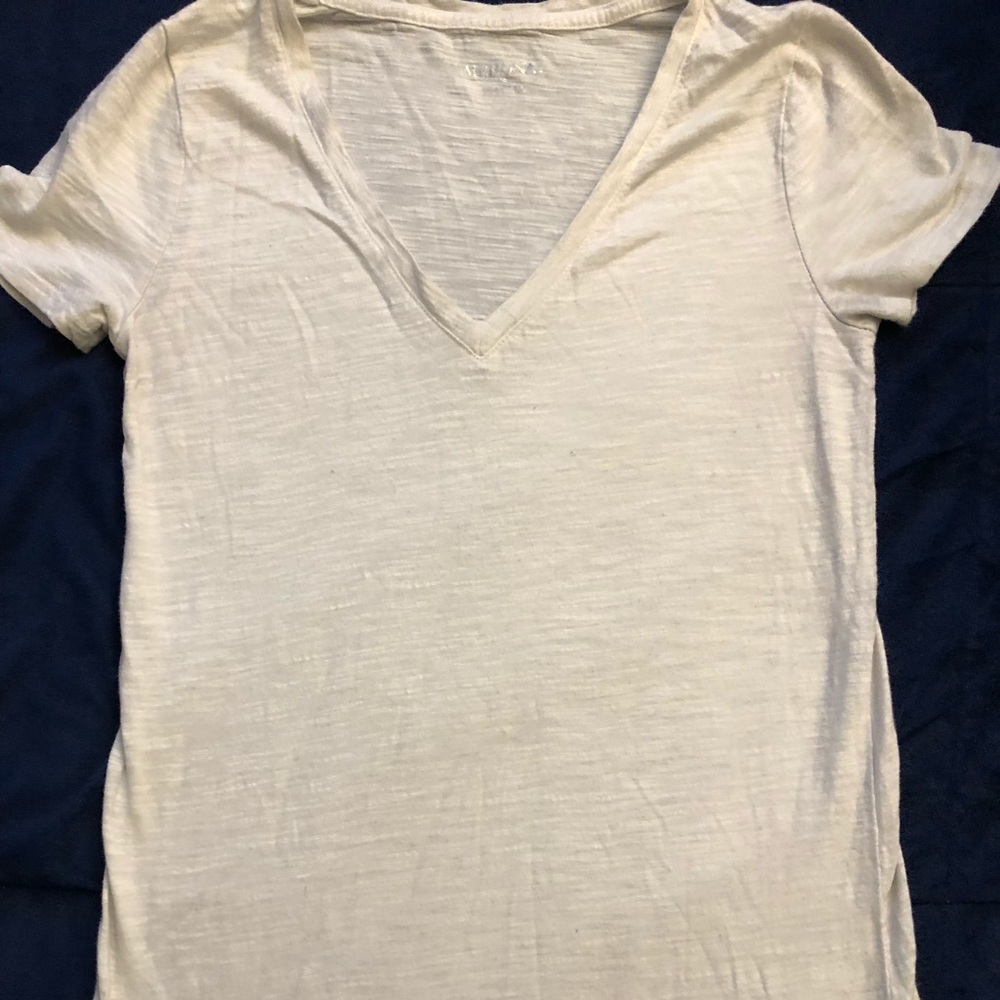 white v neck